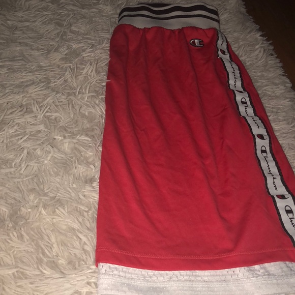 S/M red/ white champion jersey skirt. - Picture 4 of 4